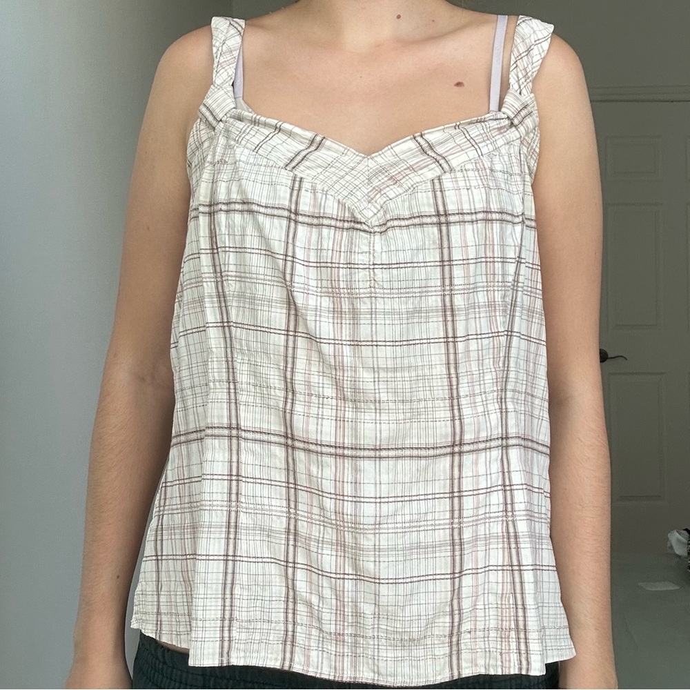 PLAID CAMI TOP